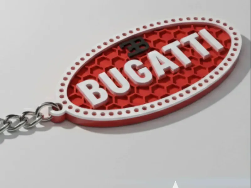 Llavero con el logotipo de Bugatti