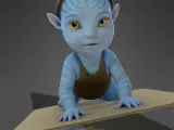 Bebé 1 Blue Alien Hunter Style Pop-4