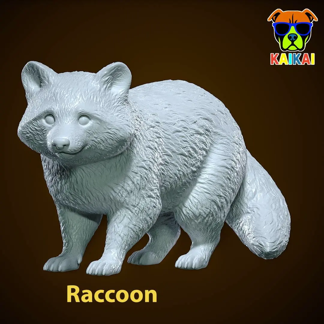 Characters & Creatures STL Download - Raccoon species model - Urban ...