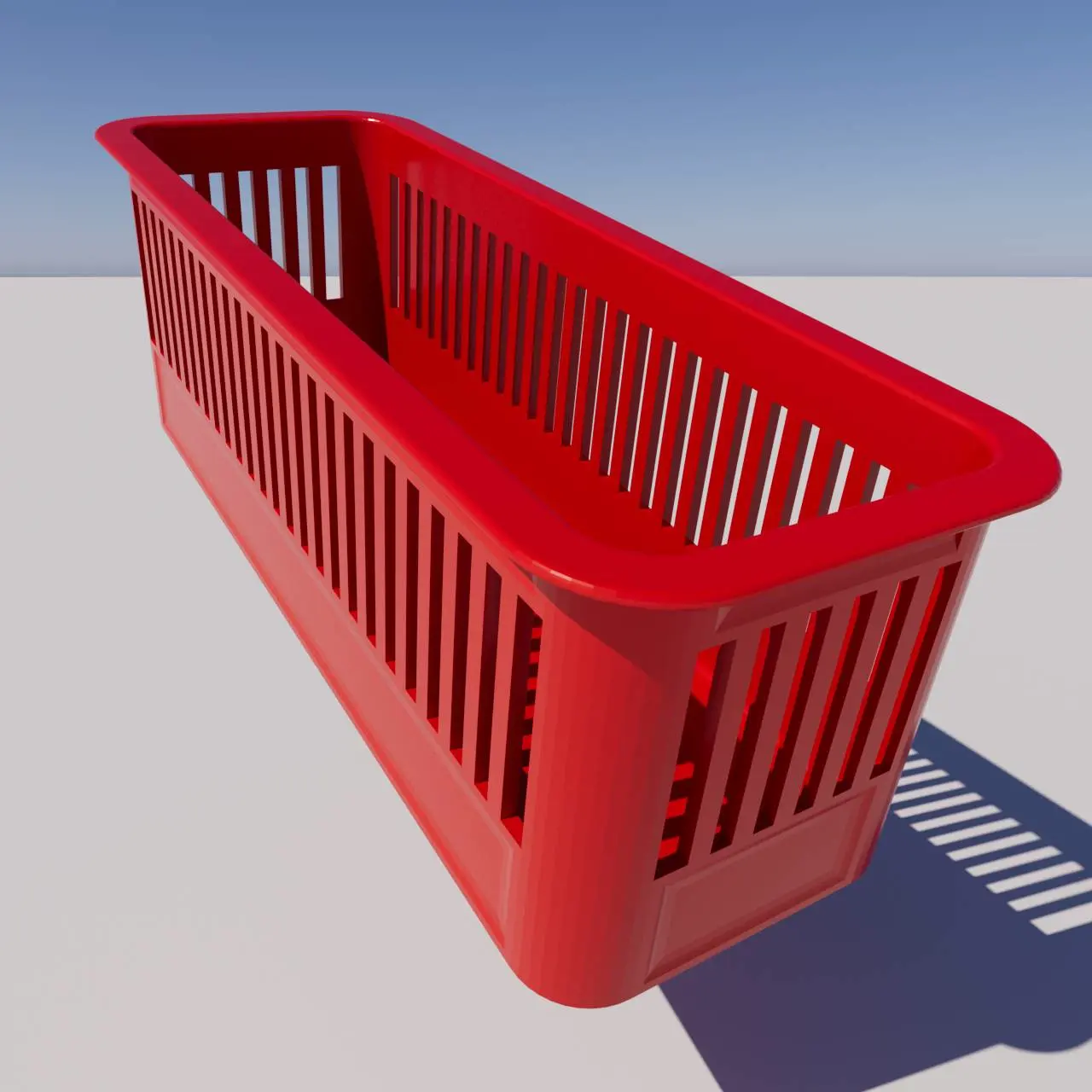 Crate box for drawer (closed walls, Inside 5,5cm x 17cm)