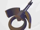 Hot Wheels Galsands scale gatling turret weapon-1