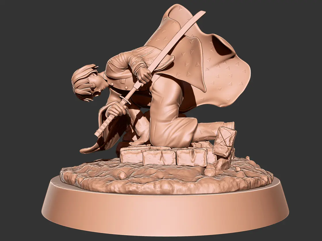 Demon Slayer Zenitsu 3D print model