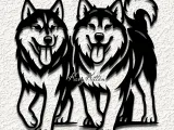 huskies husky dog wall art home decor-0