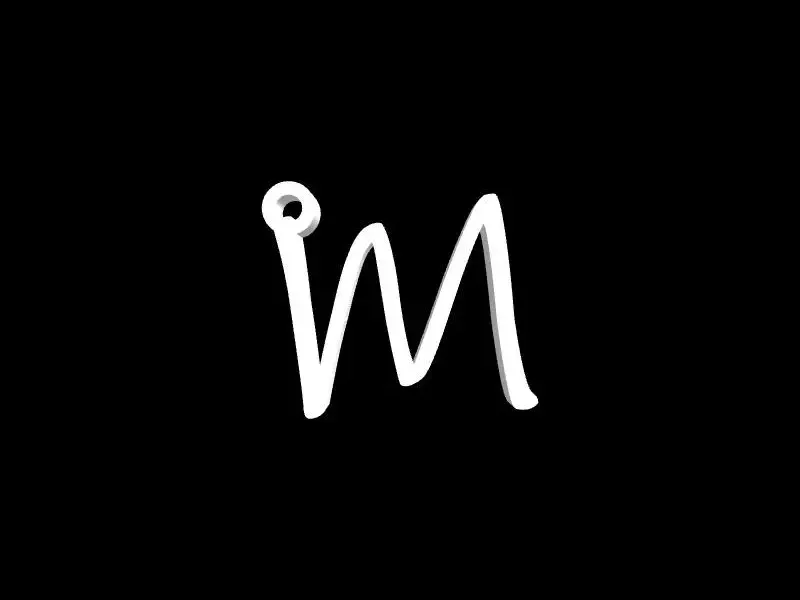 M keychain