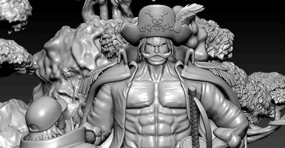 DIAROMA GOL D ROGER PIRATE KING- ONE PIECE - 3D MODEL