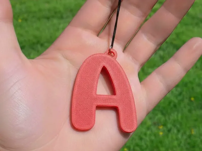 Initial A Keychain