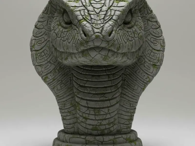 Ancient Serpent Idol – Temple Guardian Relic Diorama