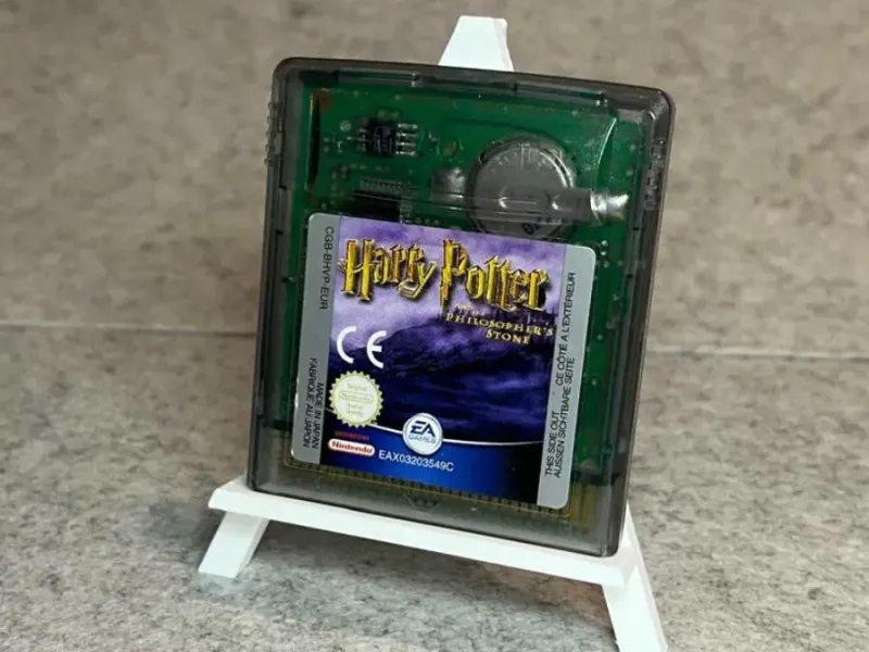 Gameboy cartridge game display stand