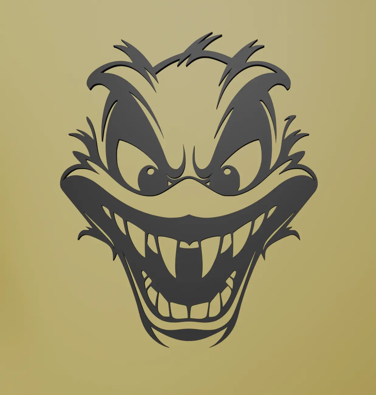 Creepy Donald Duck Wall Art
