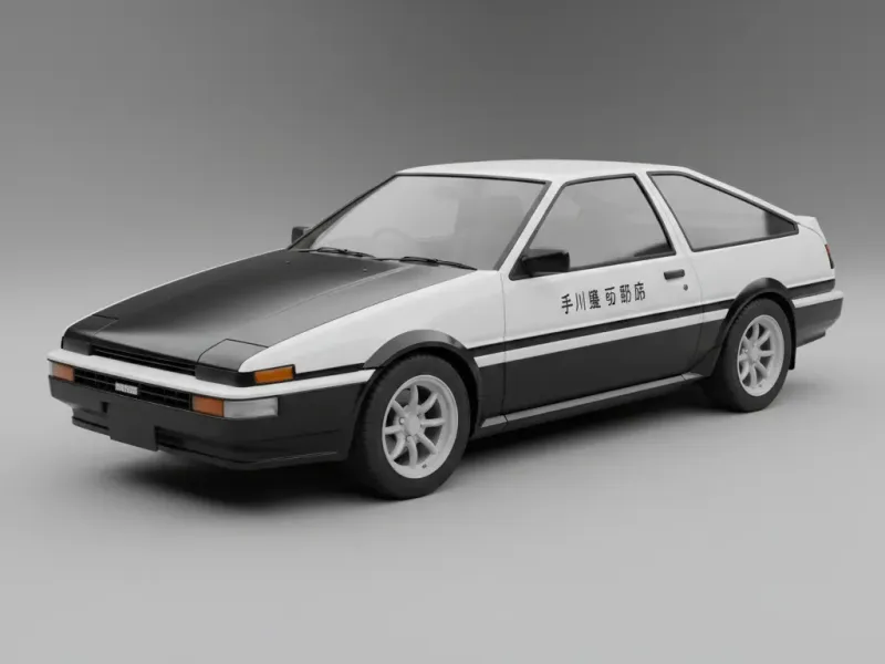 Toyota Sprinter Trueno / Corolla Levin AE86. 

