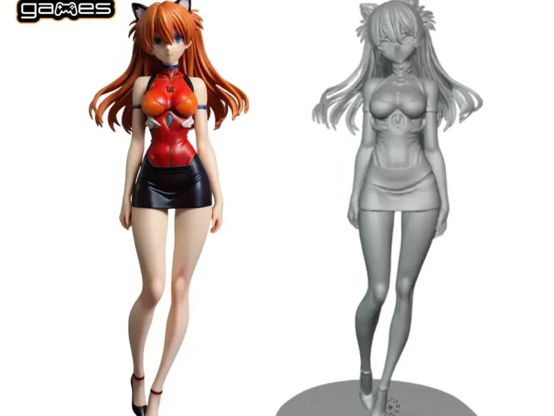 Asuka Minifalda Evangelion