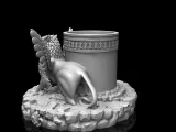 Griffin design pen holder-5