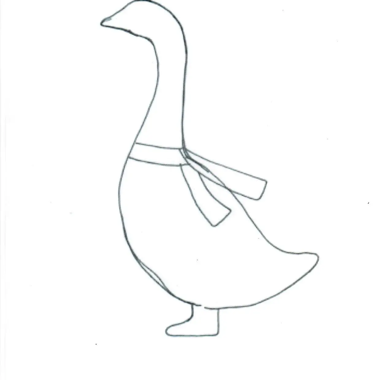 Cookie cutter goose 95 mm tall
