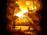 Светильник Shadow Box - Путешествие в джунгли-0