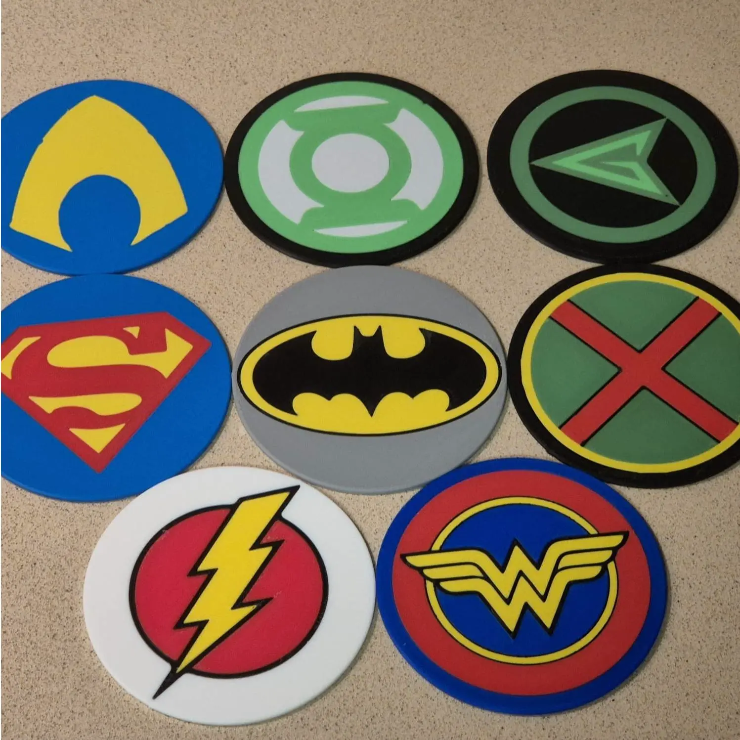 dc superheroes coasters