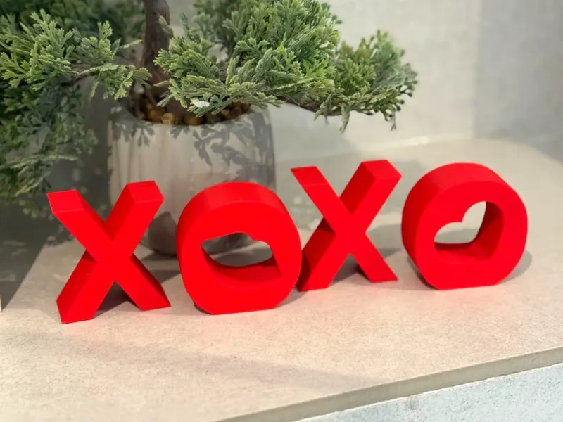 XOXO 3D Letter Set