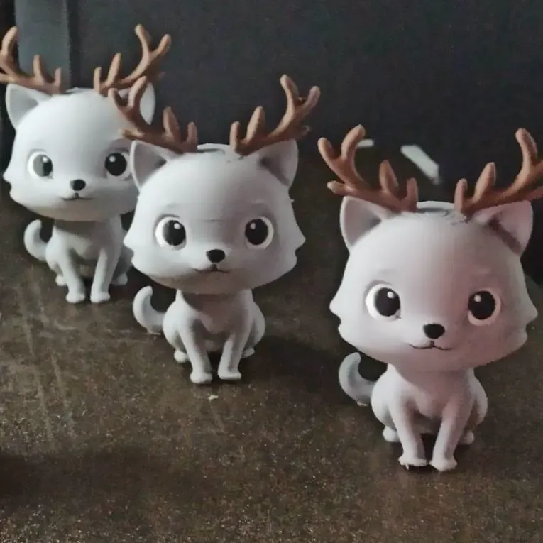Christmas cat with Antlers