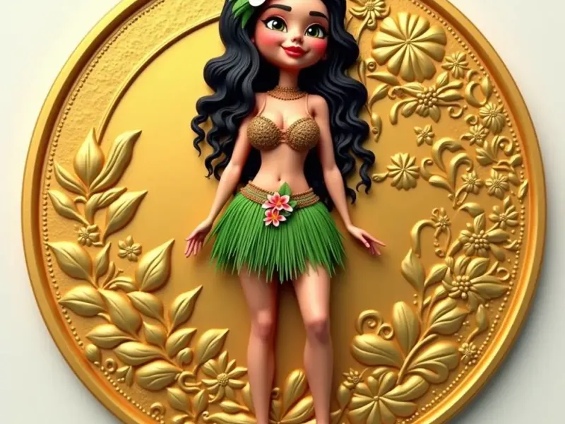 Hula Girl Coin 47