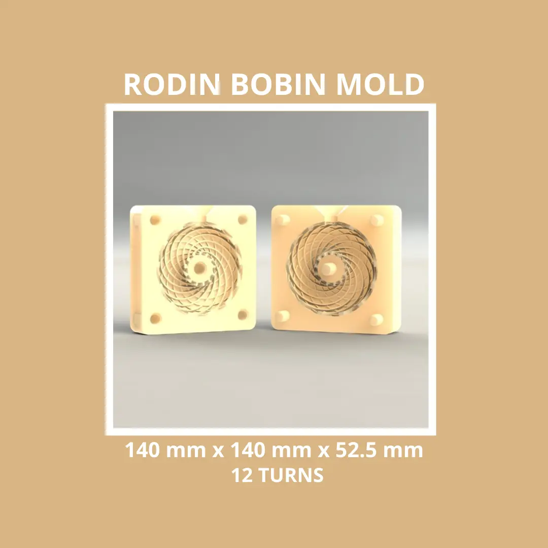 RODIN BOBIN MOLD FOR RESIN - 140 X 140 X 52.5 12 TURNS