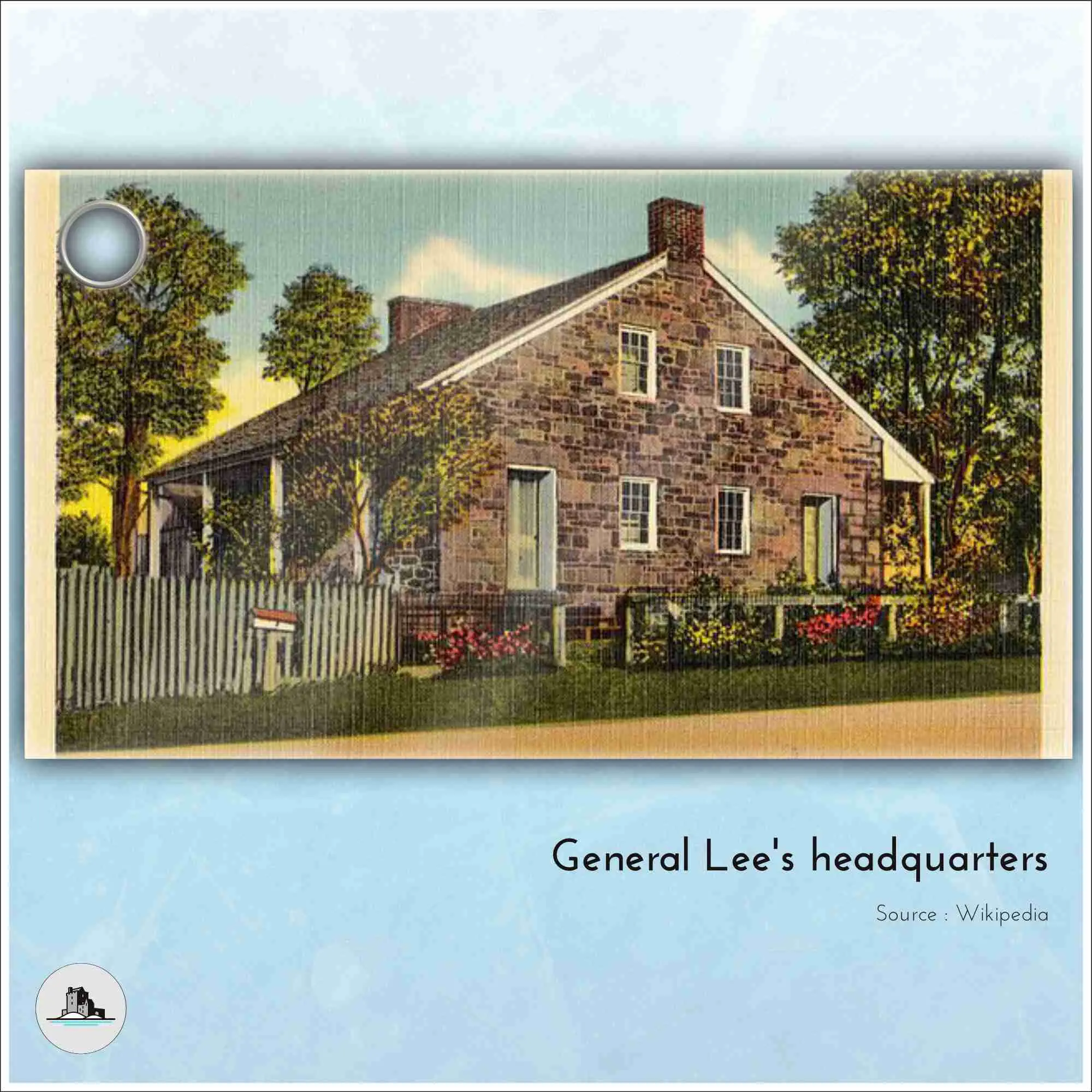 Campo di battaglia di Gettysburg Quartier generale del generale Lee - miniatura
