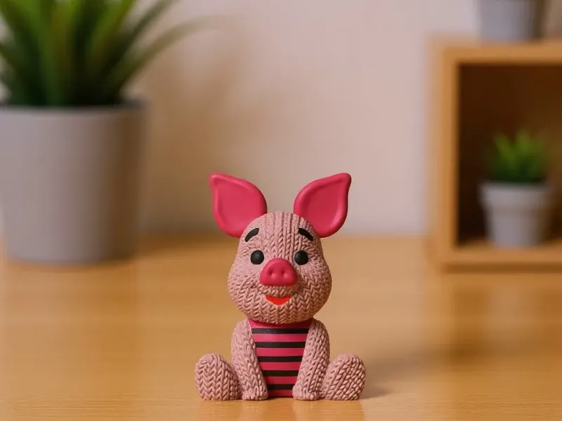 Cerdito de Winnie the Pooh tejido - crochet
