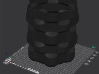 Pot with honeycomb
