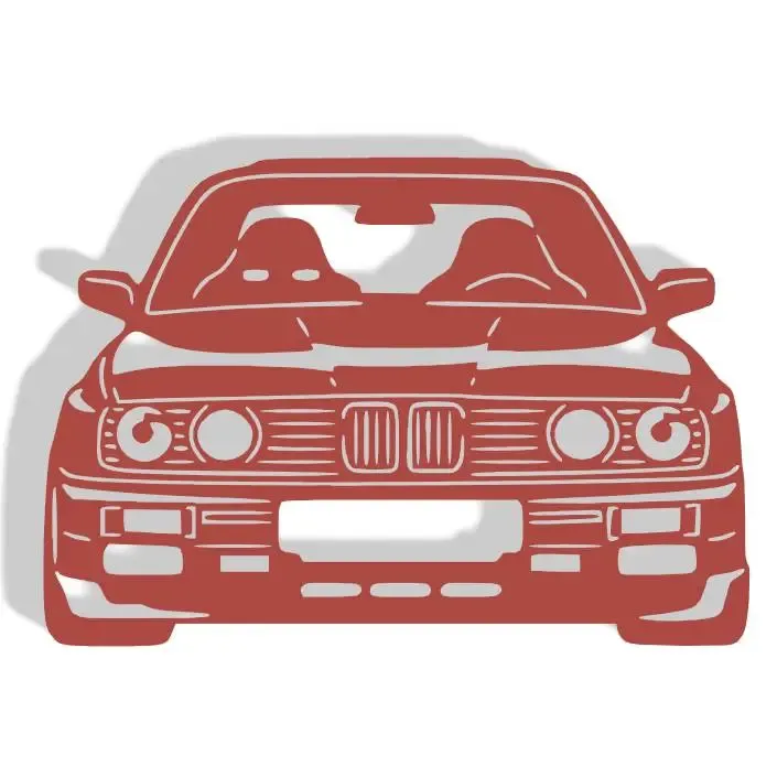 BMW M3 E30 Front - Silhouette Wall Decoration