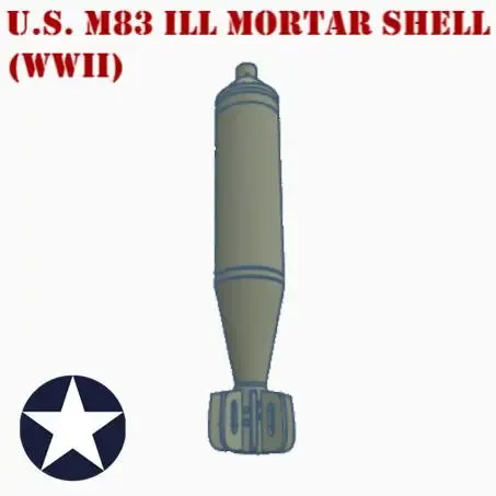 U.S. M83 verlichtingspatroon ILL 60mm mortiergranaat (WOII)