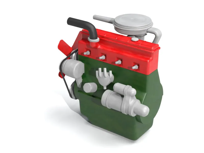 Old straight engine inline engine
