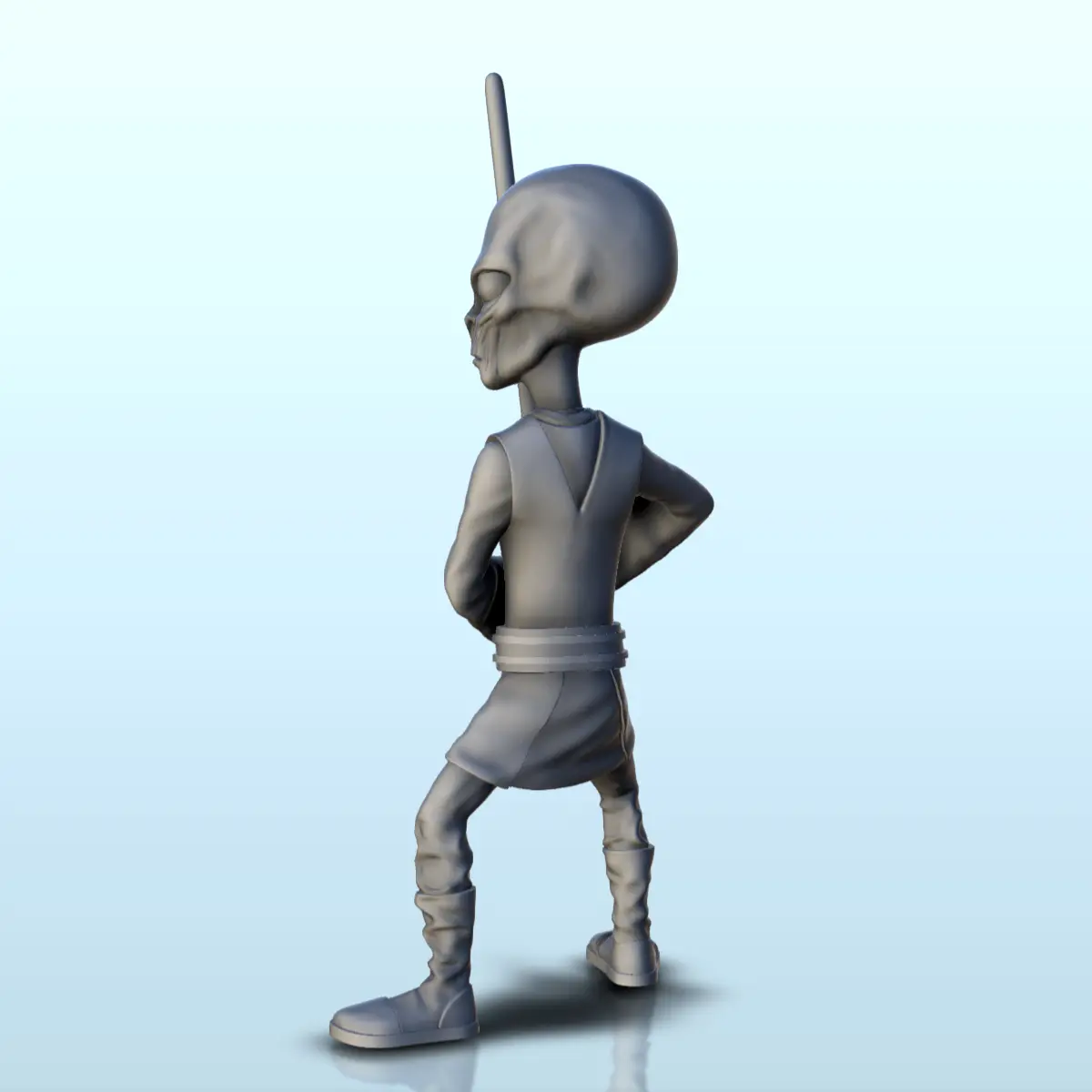 Alien master en posición con espada (7) (+ pre-supported ver