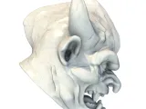Gothic Demon Gargoyle Head – Detailed Sculpt Model-4