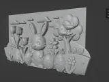 Spring Easter Bunny Decoration 1-2