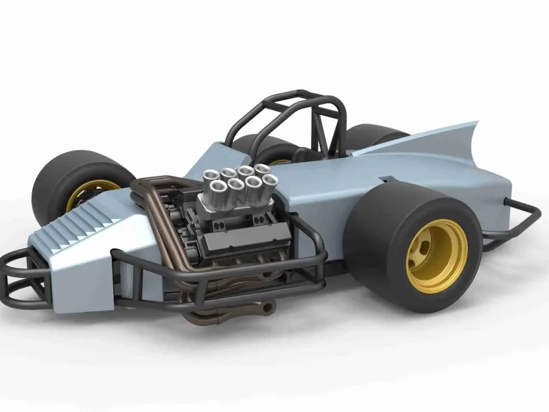 Diecast Supermodified 3-to-1 race car Scale 1:25