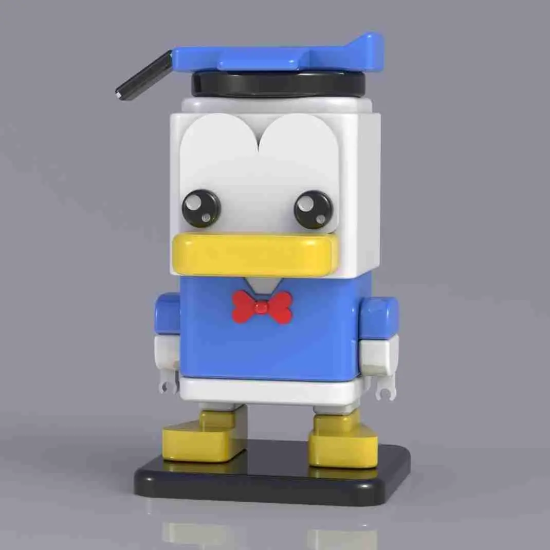 DONALD DUCK - STILE PERSONAGGI DISNEY A QUADRETTI