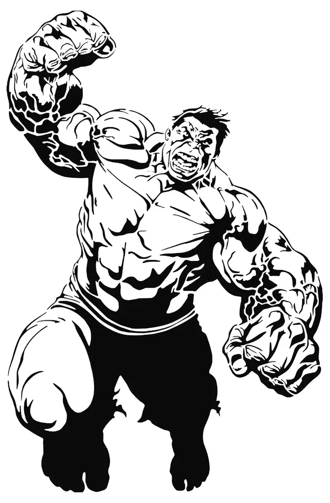 Hulk stencil 5