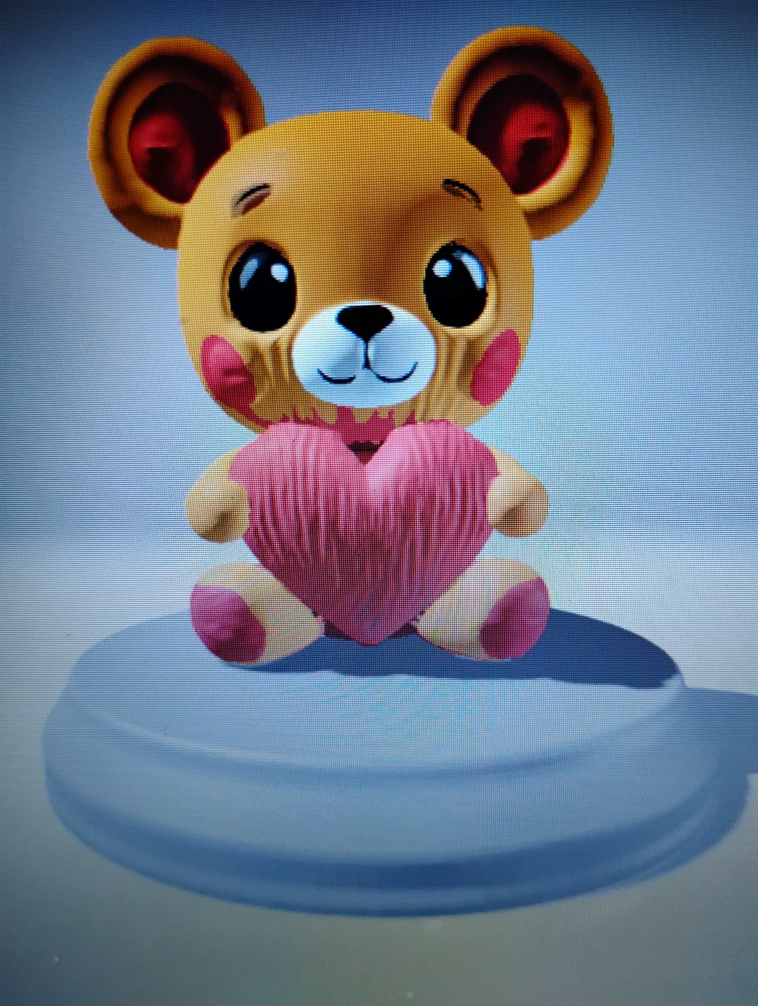 teddy bear on a stand