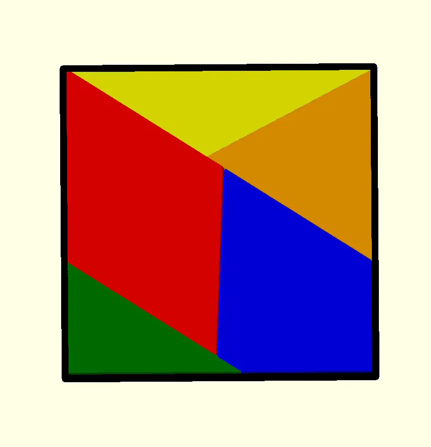  Sechseck in Quadrat Puzzle 