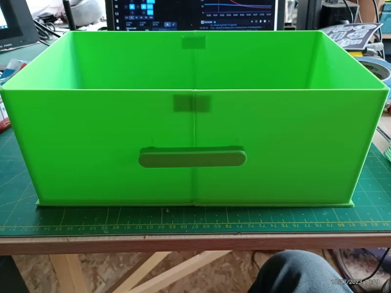 Shelf Boxes minimum length 300 mm height 58