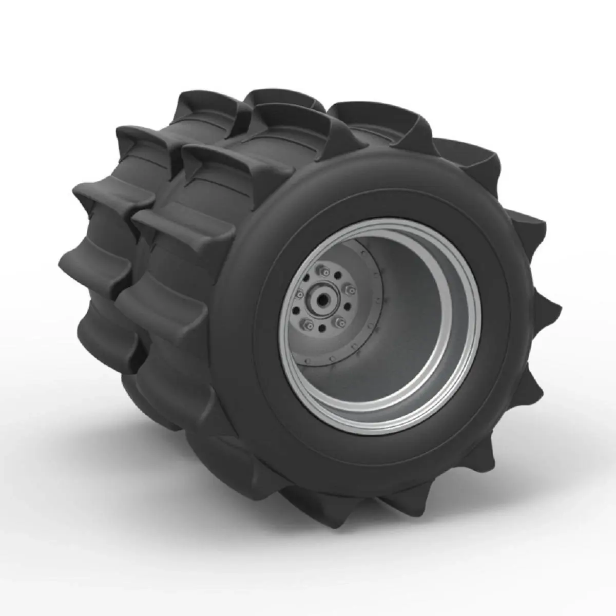 Rear wheel of Vintage Funny Car for Sand drag racing 1:25