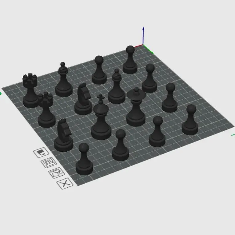 Klassieke schaak halve set (16 stukken)
