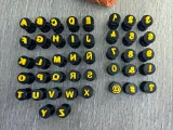 ALPHABET MINI STAMPS. FONT ARIAL ROUND-3