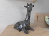 Girafă așezată Lowpoly Low poly-0