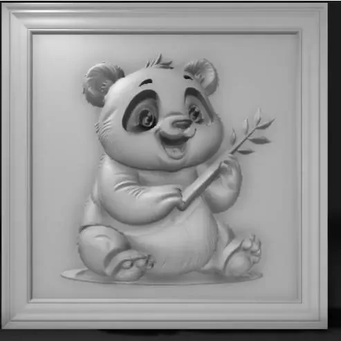 Chubby panda bear