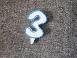 Numéro 3 pour gâteau 🎂 -1