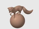 Balancing Fox Sculpture-4
