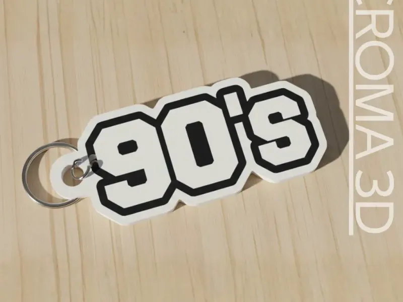 90's keychain - multicolor