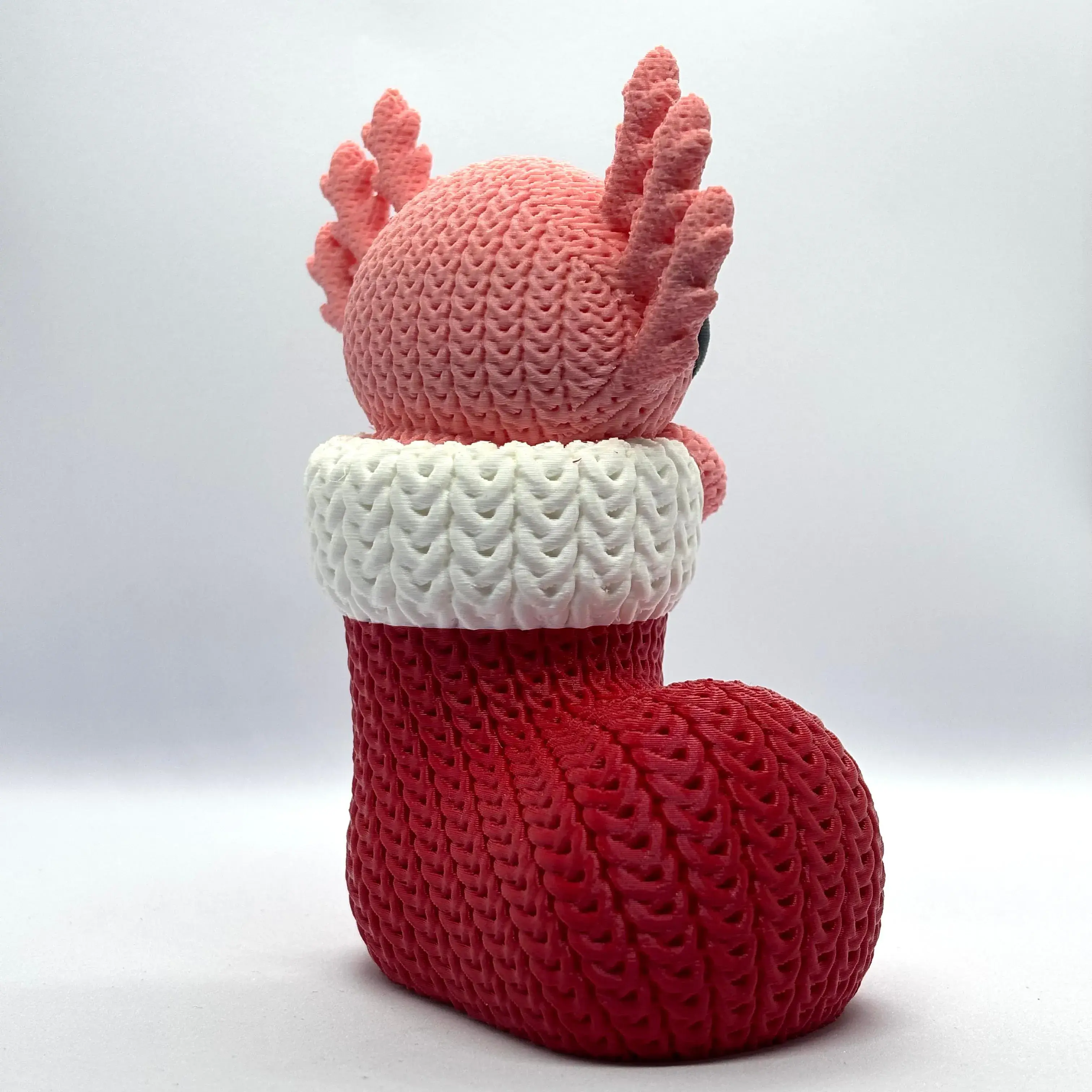 Knitted Christmas Axolotl
