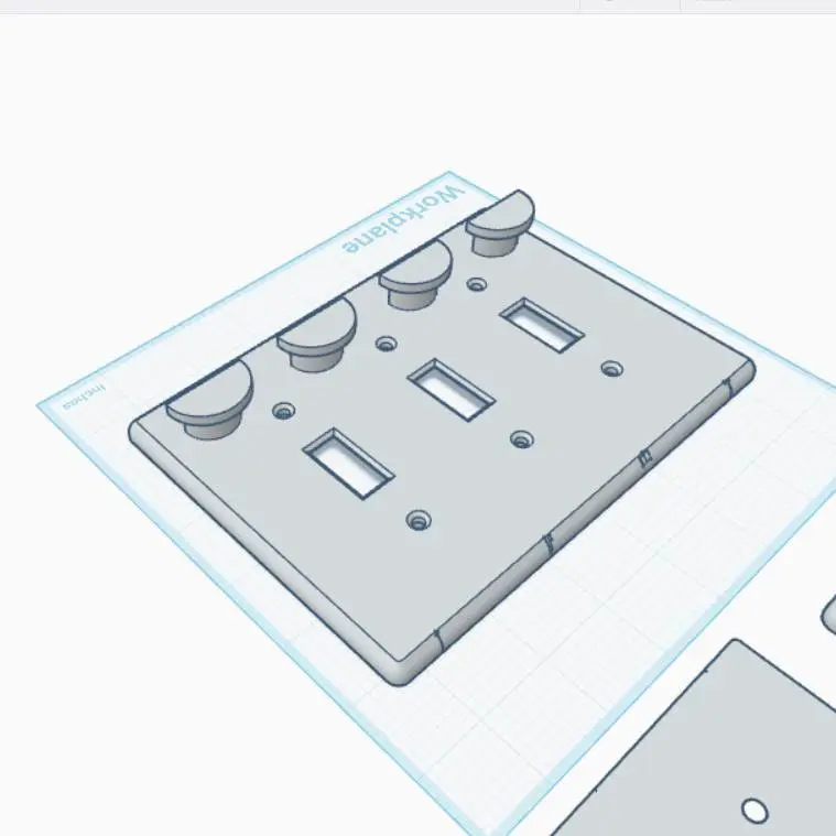 Triple switch light switch cover with key holder