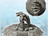 Fantasy altar on platform with stone access stairs (2) - min-3