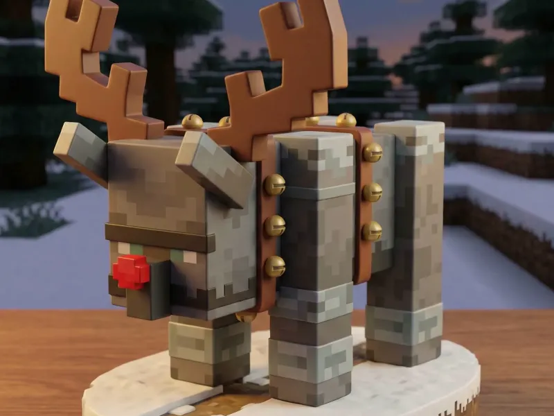 christmas reindeer minecraft